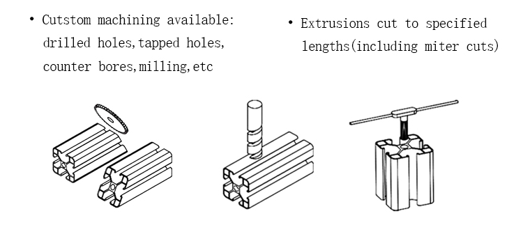 custom and extrusions for aluminum profile